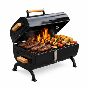 Grill węglowy turystyczny składany walizka 42×26x28 cm